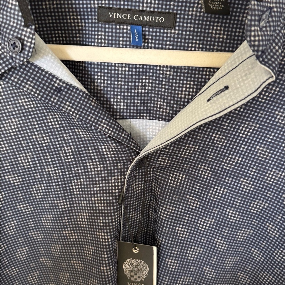 Vince Camuto Men's Navy Long Sleeve - Picture 3 of 3